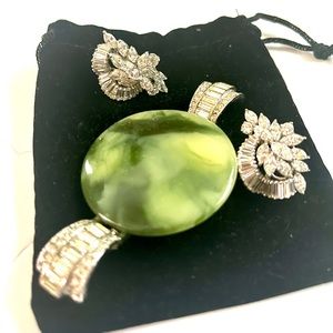 Ladies Costume Jewelry Green - 3pieces